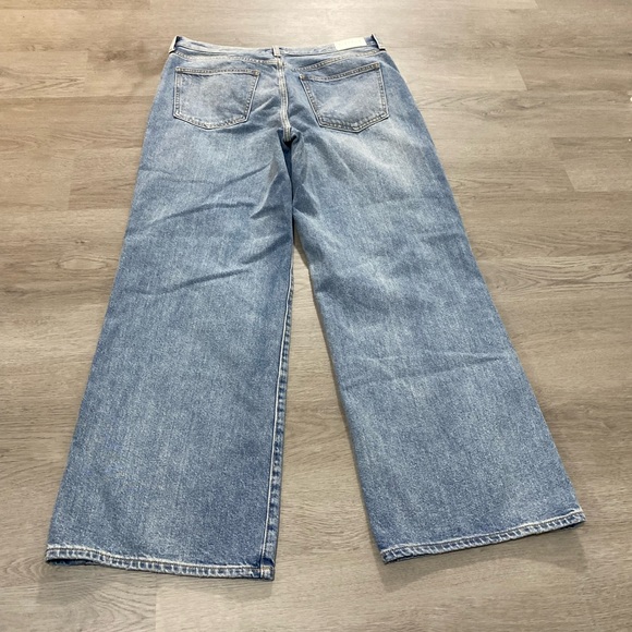 Pistola Hendrix apprentice distressed high rise baggy wide leg jeans 31 - Picture 4 of 11